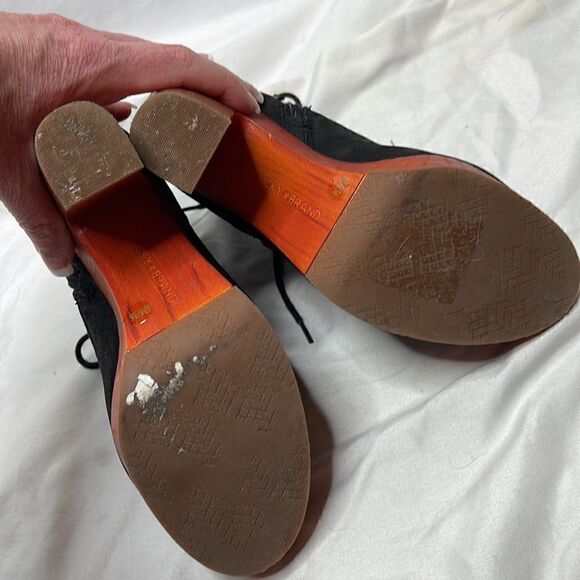 Lucky Brand Tafari Women’s Black Leather Platform Heeled Boots. Size 6. - Picture 5 of 7